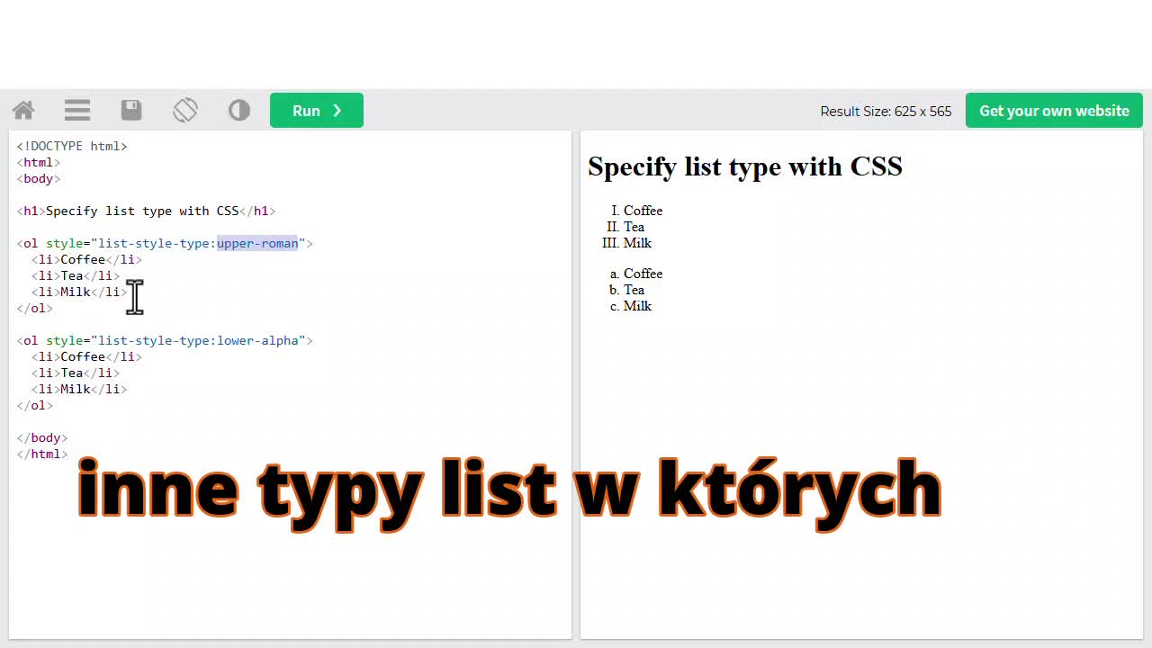 09-Elementy blokowe- wykazy czyli listy cz1
