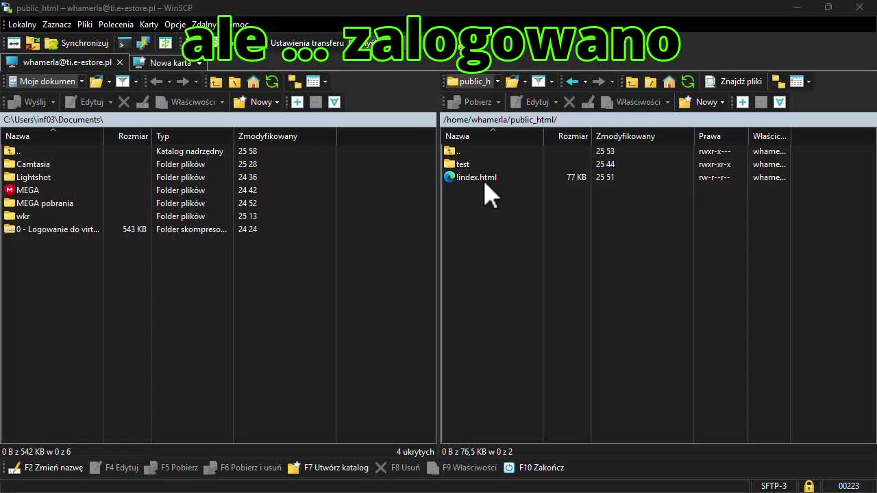 Logowanie na  e-estore-pl
