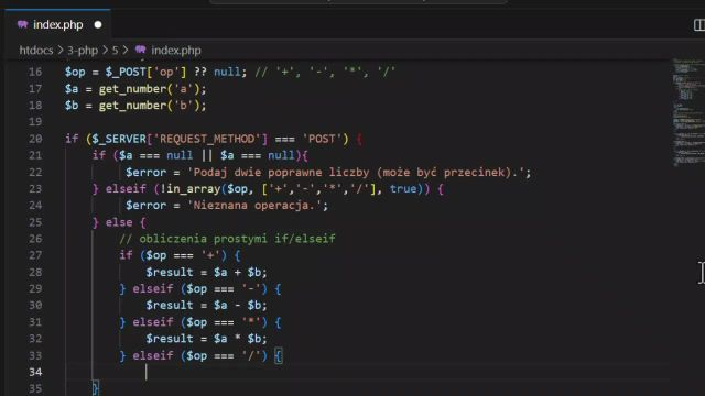 3-105 - Kalkulator w PHP