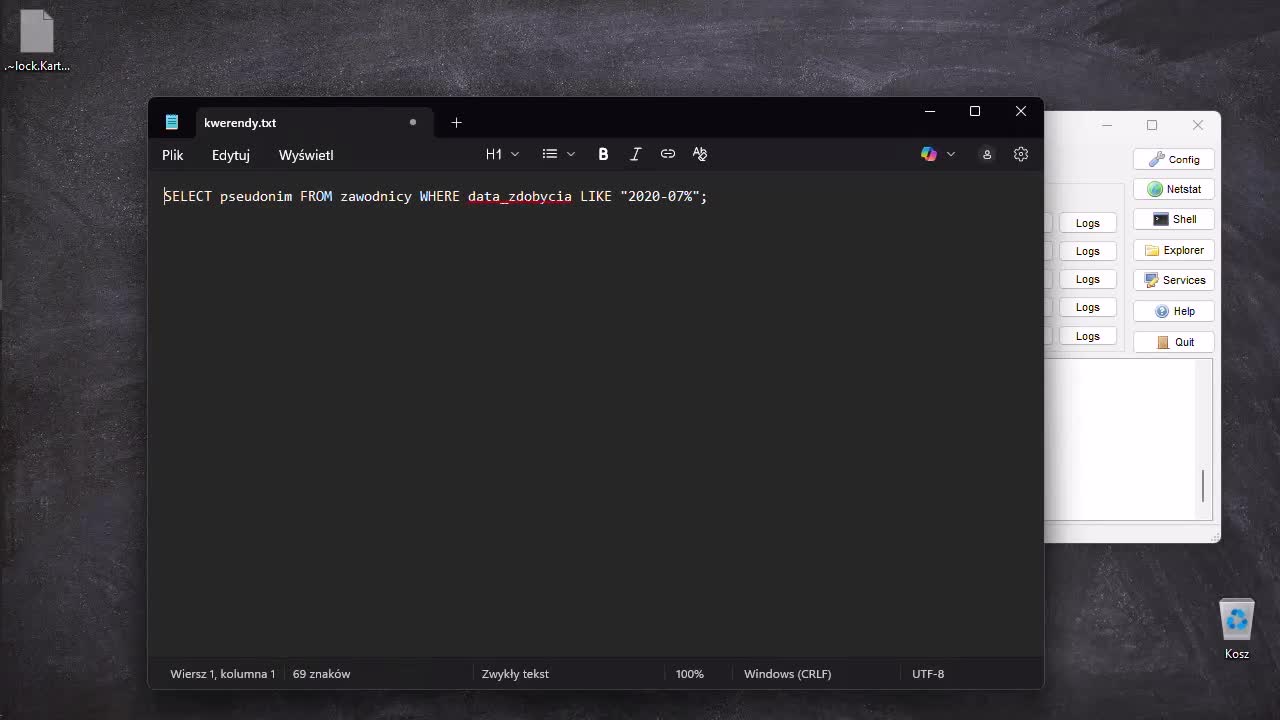 Styczen2025-6 1.Operacje na bazie